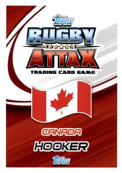 2015 Topps Rugby Attax #163 Aaron Carpenter Back
